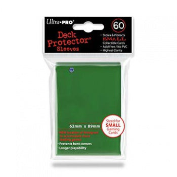 UP - Small Sleeves - Green (60 Sleeves) 62mm x 89mm (Small)