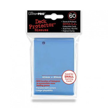 UP - Small Sleeves - Light Blue (60 Sleeves) 62mm x 89mm (Small)