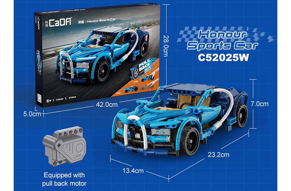 Honour Sports Car Pullback (377 Teile)