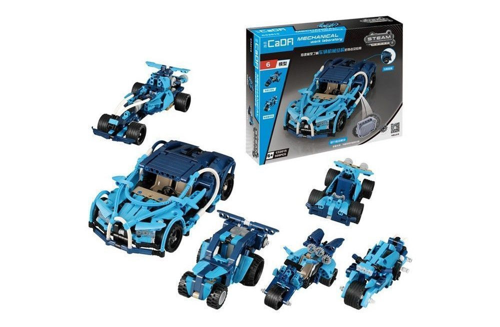 Blue Stunt Storm 6in1 Pull Back (509 Teile)