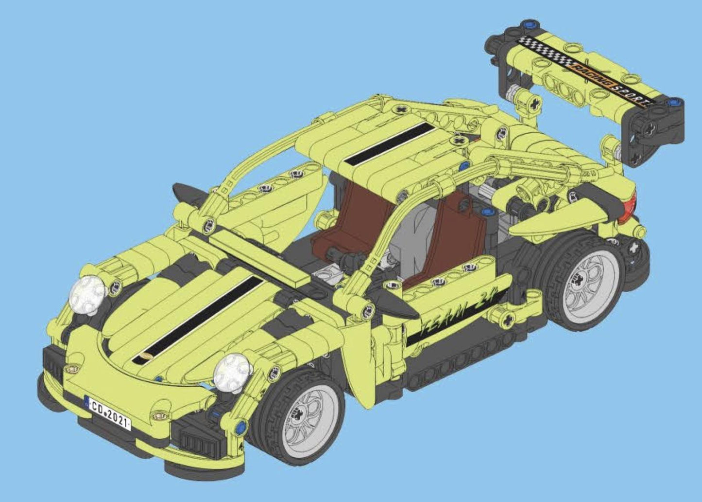 Legend Sports Car Pullback (387 Teile)