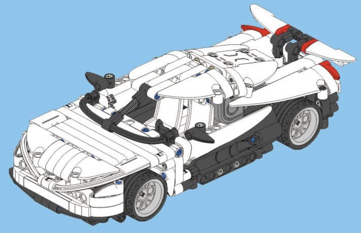 Apocalypse Sports Car Pullback (368 Teile)