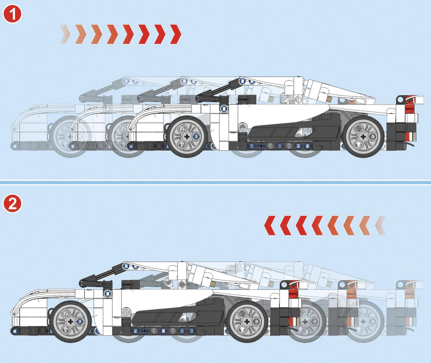 Apocalypse Sports Car Pullback (368 Teile)