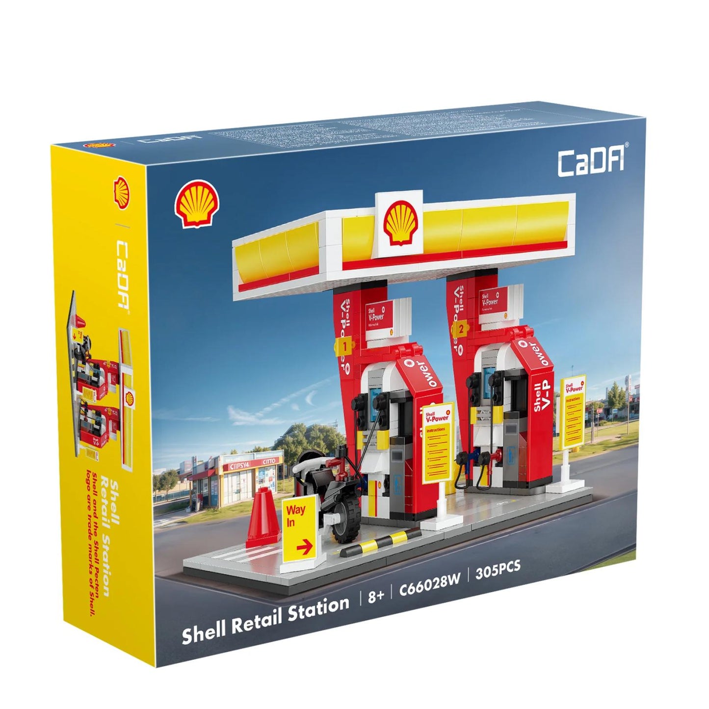 CaDA Shell Tankstelle (305 Teile)